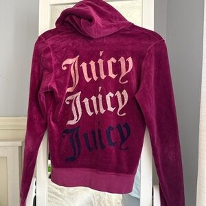 Juicy Couture Fuchsia Velour Jacket